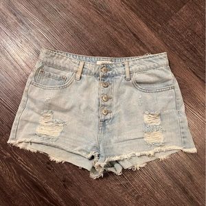 F21 High Waisted Denim Shorts